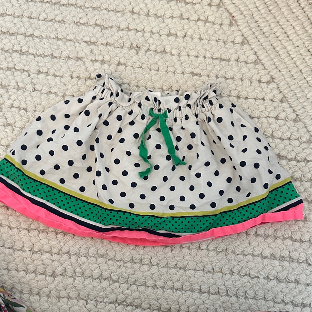 Baby gap Polka Dot Skirt with Colorful Trim
